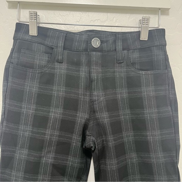 Kut From The Kloth Plaid Donna Ankle Skinny Stretch Jeans Size 0 - Picture 3 of 8